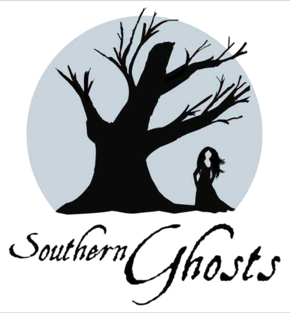 Southern Ghosts logo with a dead tree silhouetted against a blue-gray moon